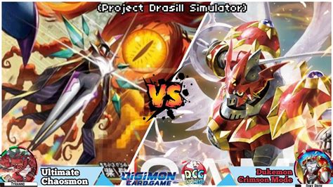 Digimon Tcg Bt Ultimate Chaosmon Vs Gallantmon Crimson Mode Project