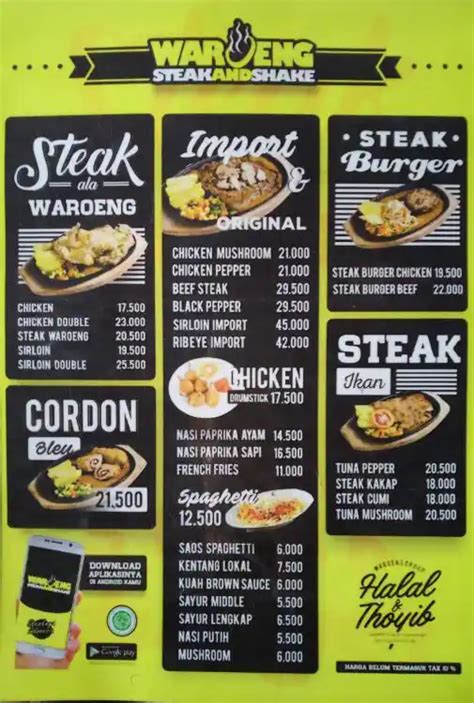 Waroeng Steak & Shake Menu, Menu for Waroeng Steak & Shake, Tebet, Jakarta - Zomato Indonesia