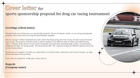 Cover Letter For Sports Sponsorship Proposal For Drag Car Racing