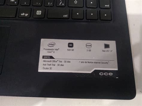 Notebook Cce Ultra Thin N325 I3 4gb Bat Não Segura Carga Mercado Livre