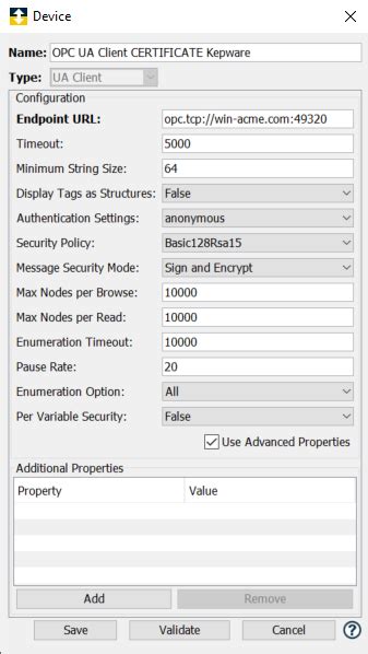 Authorizing Certificates On Kepware Opc Ua Server