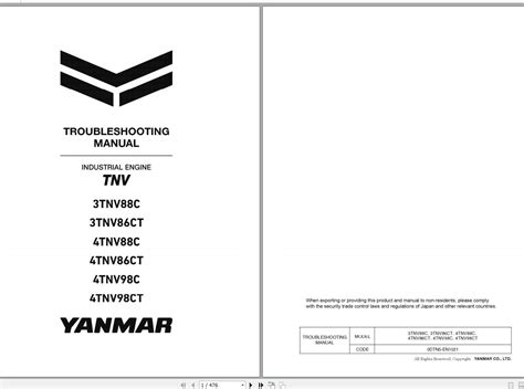 Yanmar Industrial Engines Tnv Series Tnv C Tnv Ct Troubleshooting