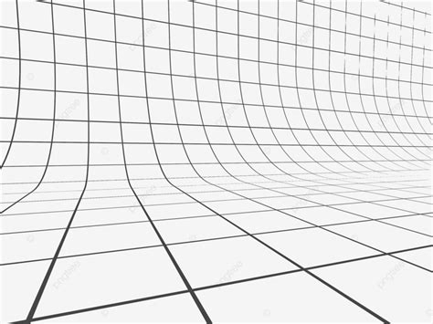 Perspective Grid Line Background Ornament Geometry Concept Png