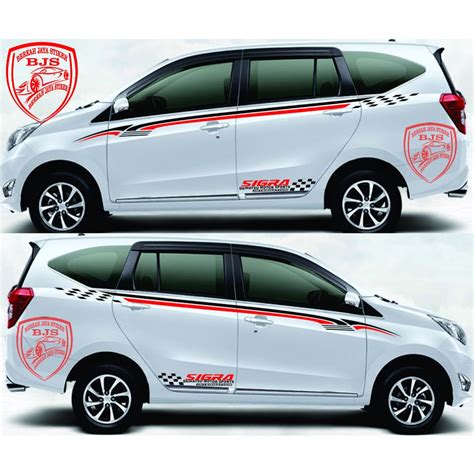 Jual NEW Stiker Sigra Sticker Sigra Cutting List Mobil Daihatsu Sigra