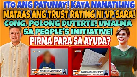 ITO DAHILAN KAYA NANATILING MATAAS ANG TRUST RATING NI VP SARA POLONG