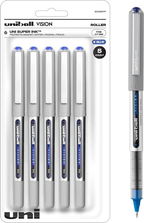 Amazon Uni Ball Ub Eye Fine Rollerball Pens Blue Uni Super