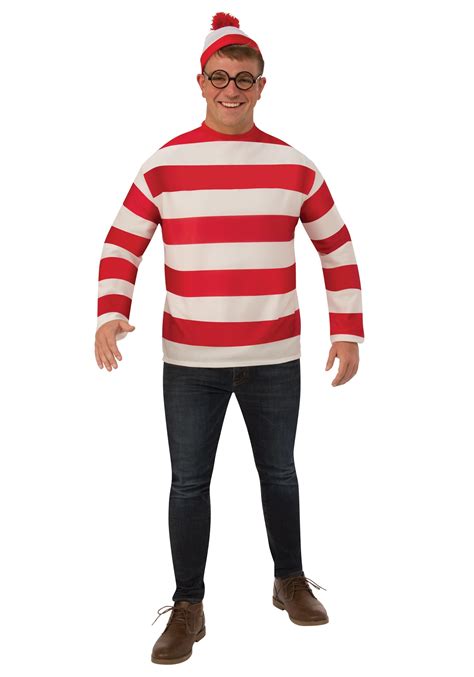 Where S Waldo Adult Plus Size Costume