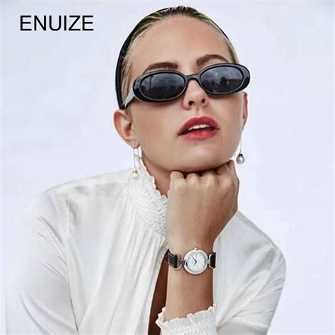 Small Oval Sunglasses Women Brand Designer Round Sun Glasses Women