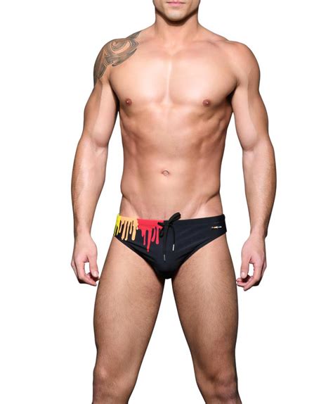 Andrew Christian Slipov Plavky Bikini Pride Drip Black M Nage Cz