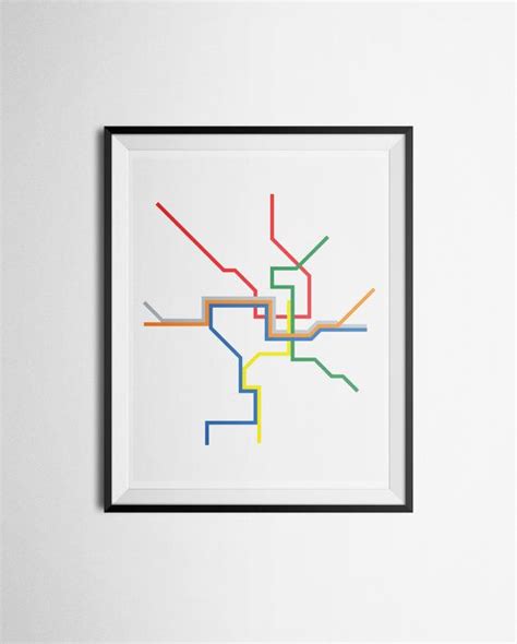 Transit Map Of Washington D C Dc Metro Updated With Silver Line