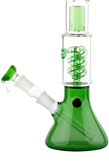 Grace Glass Og Spiral Beaker Green Beefys Bongs