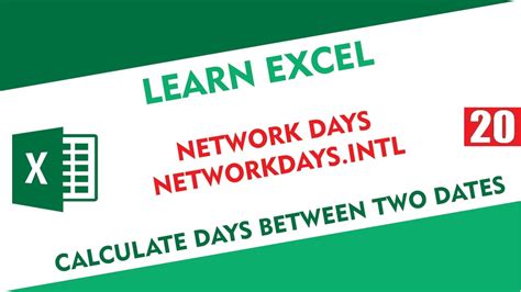 Ms Excel Working Days Between Two Dates How To Use Networkdays Function Networkdaysintl