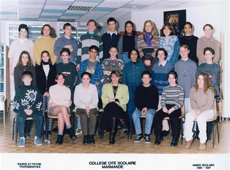 Photo De Classe De Coll Ge De La Cit Scolaire Copains D Avant