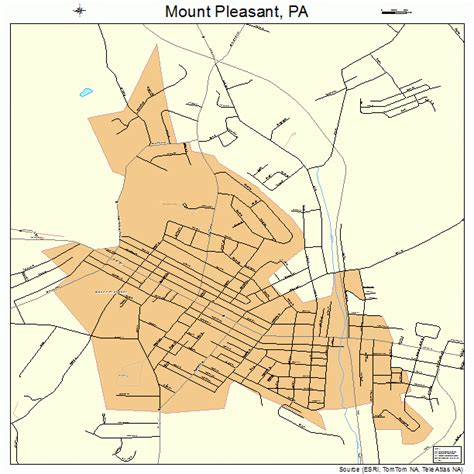 Mount Pleasant Pennsylvania Street Map 4251880