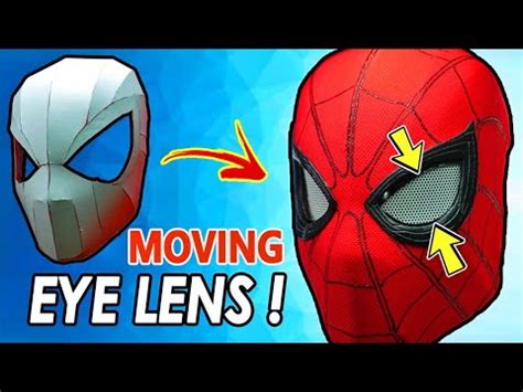 Spider Man Mask Moving Eyes No Electronics 3 Steps DIY Mechanical