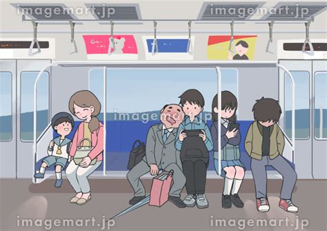 「電車」のイラスト素材 イメージマート