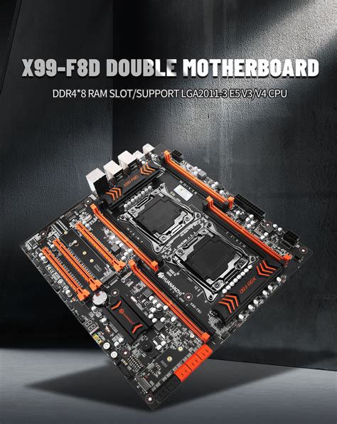 Huananzhi X F D X Motherboard Intel Dual Cpu X Lga E V