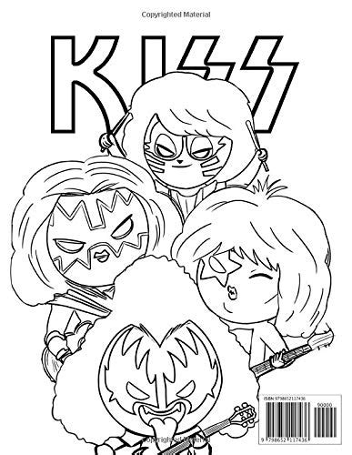 Kiss Coloring Book Kiss Adult Coloring Book Gene Simmons And Paul