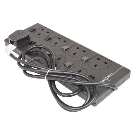 8 Socket Individually Switched Surge Protected Extension Socket With 2M