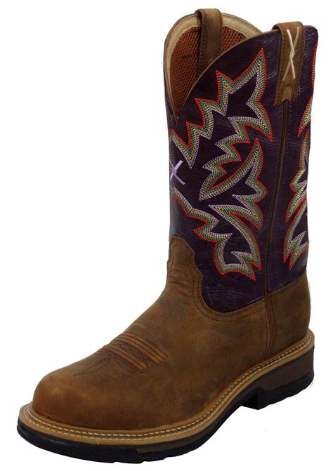 Twisted X Boots Mens Lite Cowboy Work Safety Toe Mlcs008 Boots