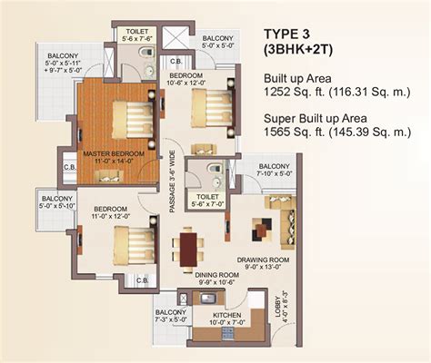 Rg Luxury Homes Noida Extension Floor Plan