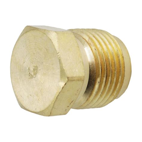 Everbilt 1 2 In Flare X 3 8 In Fip Brass Adapter Fitting 801379 The Home Depot