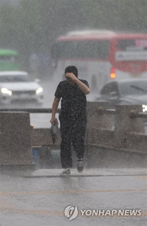 Caught In Shower Yonhap News Agency