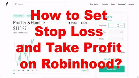 How To Set Stop Loss And Take Profit On Robinhood Set Stop Loss Or