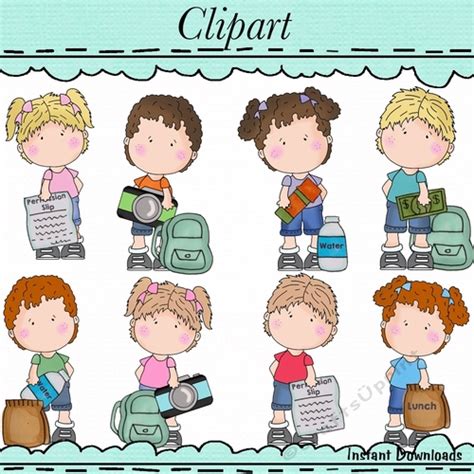 The Little Kids Field Trip Clip Art - CUP884636_43589 | Craftsuprint