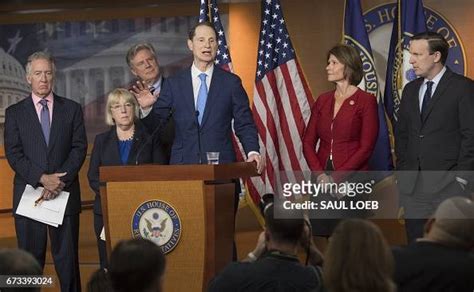 Us Senator Ron Wyden Democrat Of Oregon Speaks Alongside News