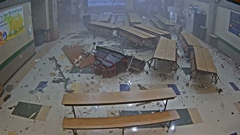 School Camera Captures Tornado Destruction