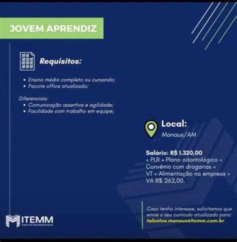 Empresa Deseja Contratar Jovem Aprendiz Envie Seu Curr Culo Central