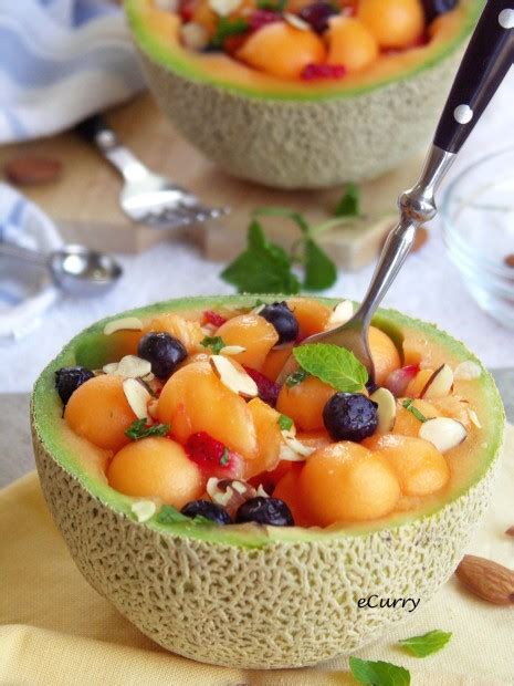 Melon Fruit Bowl | eCurry - The Recipe Blog