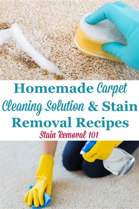 Homemade Carpet Cleaning Solution Stain Removal Recipes