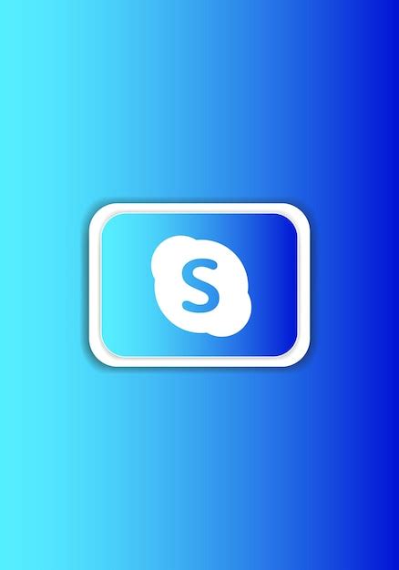 Vector De S Mbolo De Signo De Logotipo De Skype Icono De Servicio En