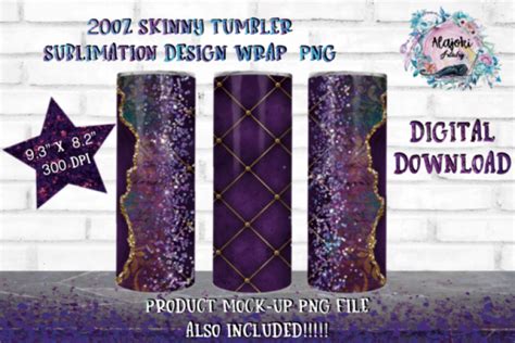 Download Glitter Sublimation Tumbler Wrap Bundle - Free SVG