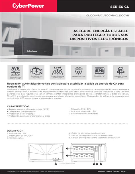 Cyberpower Ds Cl Vr Nema Es V