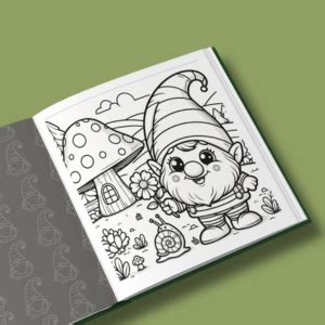 Amazon Cute Funny Gnomes Coloring Book A Fantasy Coloring