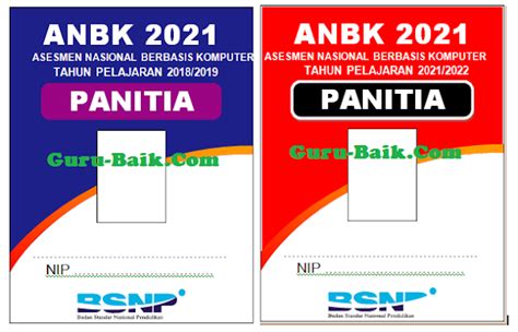 Download Desain Dan Cetak Kartu Panitia Id Card Anbk 2021 Jenjang Sd Smp Sma Smk Guru Baik