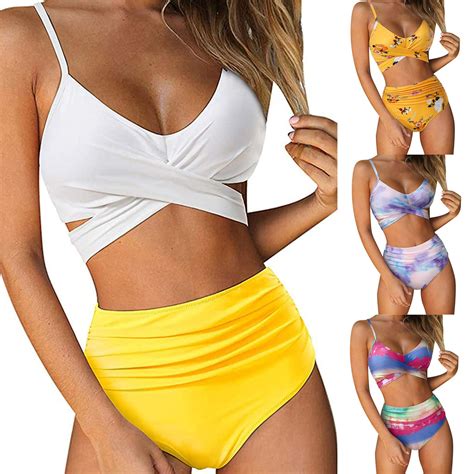 GM Custom Two Piece Bikini Lingerie Sexy High Waist Swimsuit Beachwear Bikini And Sexy Bikini