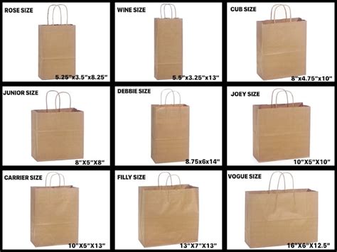 Natural Kraft Shopping Gift Bags 60 Paper Weight Choose Size Etsy