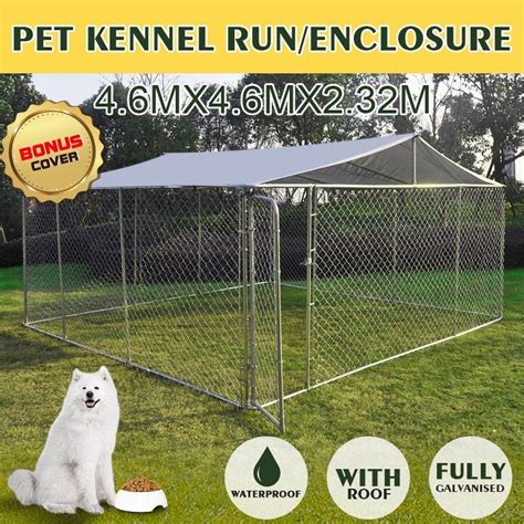 Outdoor Galvanized Steel Fencing Pet Enclosure And Dog Run Kennel With