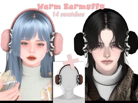 Lin Dian S Warm Earmuffs In 2023 Sims 4 Sims 4 Hair Male Sims