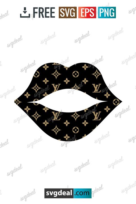 Free Louis Vuitton Lips Svg Svgdeal