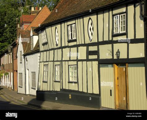 Ancient Cottages And Houses In St Michaels Street St Albans