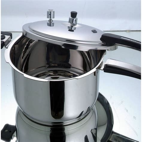 Alpha Pressure Cooker Stainless Steel Double Bottom Heavy Weight Cooker Stainless Steel Cooker