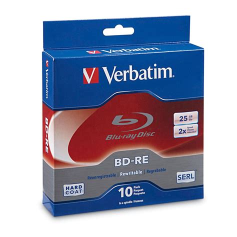 Verbatim Blu Ray Rewritable BD RE 1x Disc Walmart