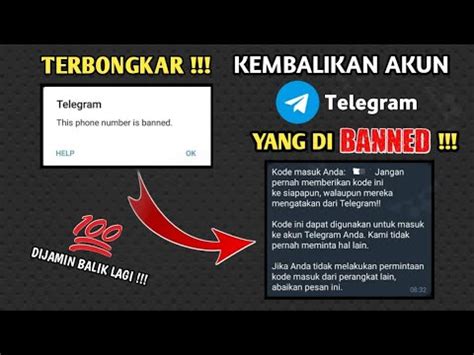 Cara Mengatasi Nomor Telegram Yang Di Banned Pasti Berhasil YouTube