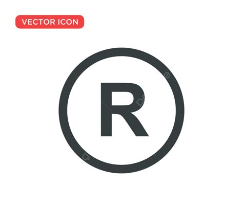 Registered Trademark Icon Vector Illustration Design, Illustration, Registered, Identification ...