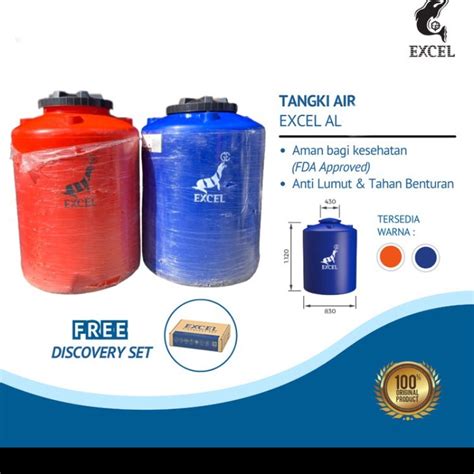 Jual Tangki Air Excel Al 1600 Original Kapasitas 1600 Liter Toren Air